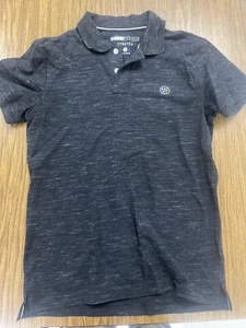 Aeropostale Men’s Black Stretch Polo Adult Medium  - Picture 1 of 3
