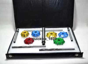 3 Angle Cut Valve Seat Cutter Kit Chevy,Ford 2.02" -1.600" 30-45-60 Degree 11/32 - Picture 1 of 12