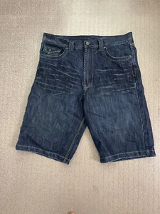 Jordan Craig blue denim shorts men size 38/13 cotton polyester - Picture 1 of 8