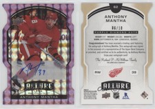 2020-21 Upper Deck Allure Purple Diamond Auto /10 Anthony Mantha #62 Auto