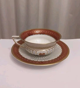 Wedgwood Bone China Queen Of Hearts Cup And Saucer Unused - Picture 1 of 11
