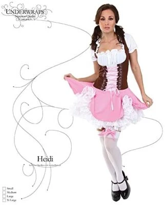 Disfraz para mujer Heidi talla pequeña o XLg Foto 1 de 2