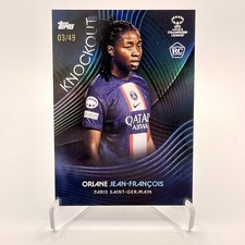 Topps Knockout 2023 Women's Champions League - Blue /49 Card - Jean Francois