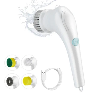 Electric Spin Scrubber Cordless 360° Rotating Home Bathroom Cleaning Brush P6R6 - Picture 1 of 11