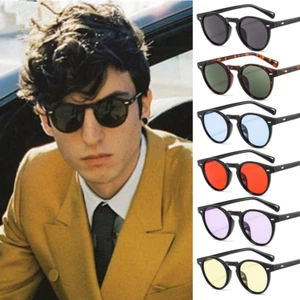 Classic Round Sunglasses Men Women Small Eyewear Shades Circle Retro Fashion - Picture 1 of 18