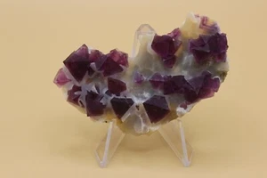 Purple Fluorite cubo-octohedral 2D270 China Crystal Mineral Specimen - Picture 1 of 7