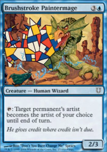 4x Brushstroke Paintermage ~ Moderately Played Unhinged MTG Magic x4 4 UltimateM - Image 1 of 1