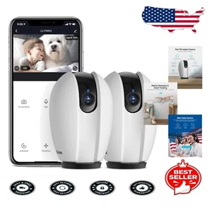 Smart 1080P HD Indoor Security Camera Duo - Motion Detection & Night Vision - Picture 1 of 11