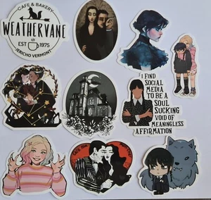 Wednesday Sticker 10 Stück Serie Netflix Enid Addams Family Scrapbooking Basteln - Bild 1 von 1