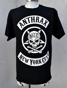 Camisa Ántrax Parche Motociclista Licencia Mercancía Oficial Talla GRANDE - Imagen 1 de 5