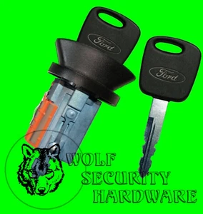 Vaso de bloqueo de cilindro con llave de encendido para Ford F150 99-03 y otros 2 llaves PATS - Imagen 1 de 2