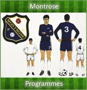 Programme Montrose Football Club Links Park Ground Programmes - Various Seasons - Picture 1 of 9