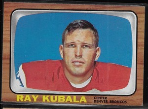 1966 Topps Football Ray Kubala #39!  Low Shipping for Multiple Items!