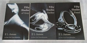 FIFTY SHADES OF GREY DARKER FREED COMPLETE TRILOGY 3 PB BOOK SET BY E L JAMES - Picture 1 of 5