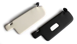 VW Golf MK1 (4-Door), Jetta (1979-83) - Sun Visors, Pair, CREAM / BLACK, NEW - Bild 1 von 8