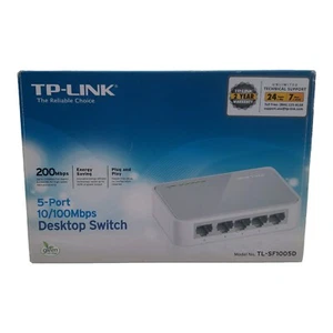 TP-Link TL-SF1005P Desktop Switch 5-Port w 4-Port PoE 10/100 200 Mbps Network - Picture 1 of 16