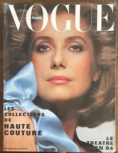 VOGUE Paris 644 March 1984 Deneuve Watson Klein King Bailey Fressange Bourdin - Bild 1 von 1