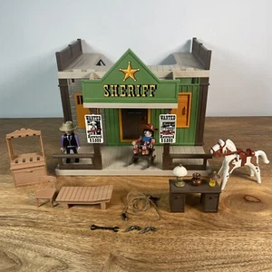 Playmobil Western Sheriffs Office 3786 Juego 1994 Años 90 De Colección - Casi Completo - Imagen 1 de 19