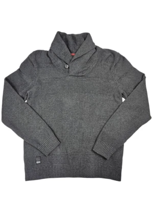 Suéter Pullover Esprit Manga Larga Carbón Mantón Cuello Talla Mediana 100% Algodón Foto 1 de 4