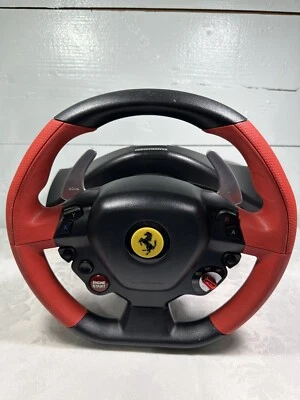 Thrustmaster Ferrari Spider Xbox One Gaming Racing Steering Wheel Only Untested - Image 1 of 4