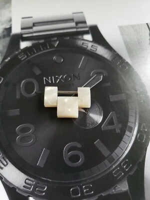 Nixon The Time Teller Acetate white EXTRA WATCH LINK - Image 1 of 3