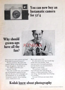 Kodak 'INSTAMATIC 25' Kamera Set ADVERT #2 Original Vintage 1966 Print Ad 677-40 - Bild 1 von 1