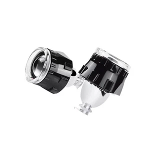 2X 2.5" RHD HID Bi-xenon Headlight Projector Lens White LED Angel Eye RetrofitLl - Picture 1 of 14