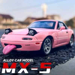 1:32 Mazda MX5 MX-5 Supercar Alloy Model Car Diecast Sound Light Car Toy Vehicle - Picture 1 of 28