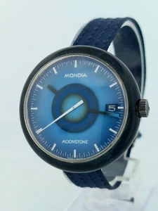 Rare Vintage Zenith Mondia Moonstone Blue Dial 36.6mm Watch, working condition - Bild 1 von 11