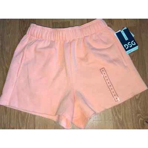 Girls boyfriend fleece shorts bright peach in color. NWT size Med 10-12 - Picture 1 of 2
