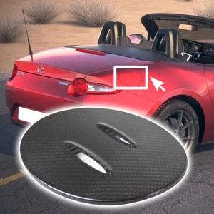 16-25 Fits Mazda MX-5 Miata Carbon Outside Fuel Cap Fin Trim Cover RF GS GT GX - Picture 1 of 4