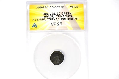 Ancient Greece: Thrace, Lysimachos 306-281 BC. AE (14mm). ANACS VF-25. - Image 1 of 4