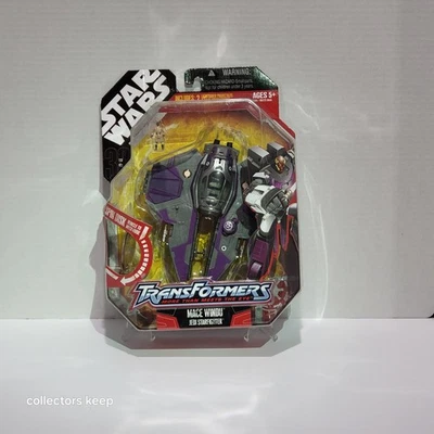 Figura de acción Hasbro Transformers Star Wars Crossover Mace Windu Starfighter Foto 1 de 2