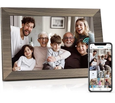 WiFi Digital Picture Frame 10.1 Inch IPS Touch Screen Smart Cloud Photo SD & USB - Image 1 of 4