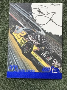 1997 SCORE BOARD RACING IQ RUSTY WALLACE REMARQUES CARD SB5 SAM BASS AUTOGRAPH!! - Picture 1 of 6