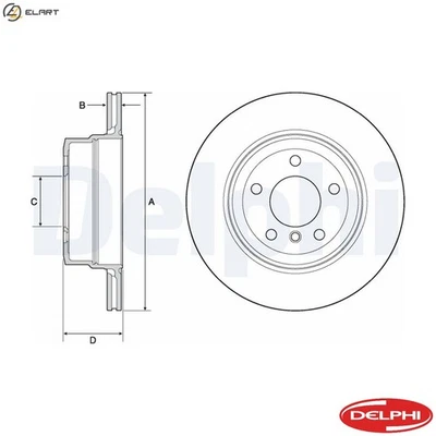 2x BRAKE DISC BG4695C FOR BMW N52B25A 2.5L M57D30 N53B30A N52B30A 3.0L 6cyl - Image 1 of 4