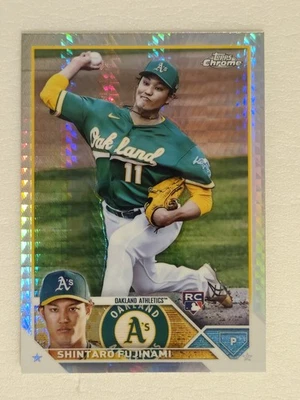 2023 Topps Chrome - Shintaro Fujinami #97 Prism Refractor (RC) - Image 1 of 2