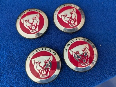 Juego de 4 tapacubos de llanta central Jaguar XJ XF F-Pace F-Type I-Pace 10-23 OEM Foto 1 de 4