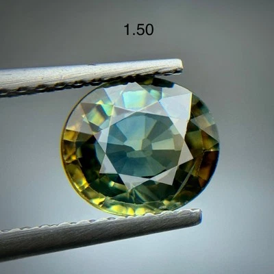 1.50cts Stunning Natural PARTI SAPPHIRE Gemstone Oval Madagascar GFCO Certified - Image 1 of 2