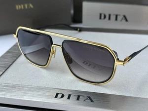 DITA INTRACRAFT DTS165 01 Yellow Gold Iron Grey Gradient Sunglasses AUTHENTIC - Picture 1 of 11