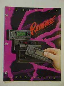 Vintage Original 1998 Audiovox Rampage Auto Sound Catalog - Picture 1 of 9