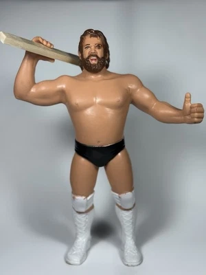 Figura Jim Duggan Hacksaw WWF LJN con Titan Sports 2x4 personalizado WWE Foto 1 de 4