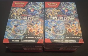 POKEMON Stellar Crown Booster Bundle (6 Booster Packs) READ DESCRIPTION - Picture 1 of 8