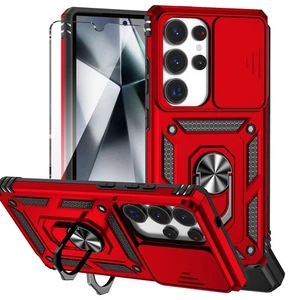 Funda de teléfono de grado militar con cubierta de cámara deslizable para Galaxy S25 Ultra - Imagen 1 de 9