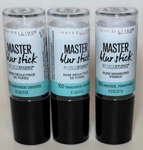 Sealed 3 Maybelline Facestudio Master Blur Stick Pore Minimizing Primer 100 - Picture 1 of 2