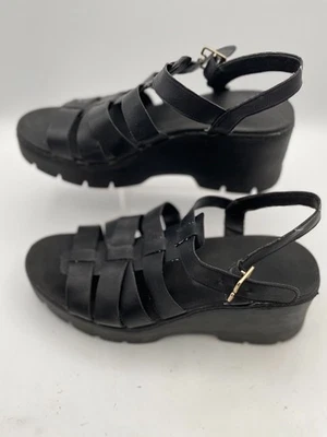 Dr. Scholl's Strappy Wedge Sandal Women's Sz 9.5 Open Toe Ankle Strap Buckle - Image 1 of 4