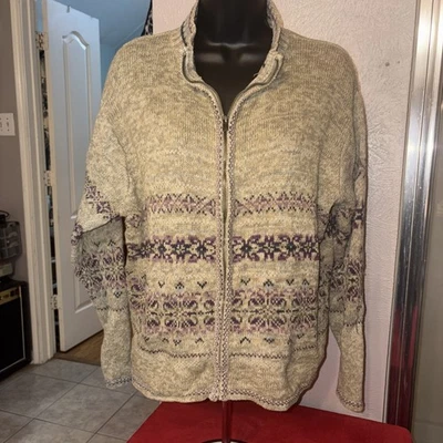 Cárdigan colorido a rayas grande vintage Heirloom Collectibles abuela núcleo Foto 1 de 4