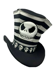 Nightmare Before Christmas NBC Stripe Tall Hat Jack Skellington Adjustable - Picture 1 of 5