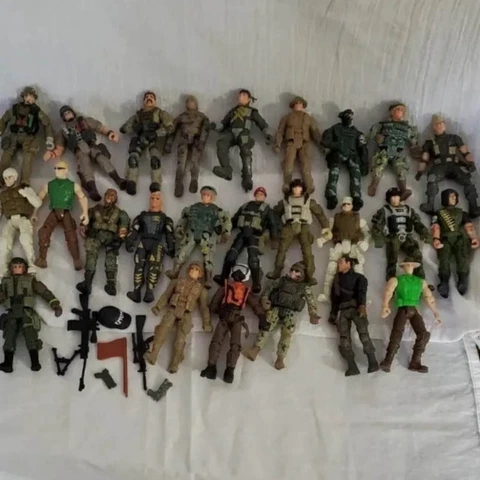 Lanard The Corps Chap Mei Force GI Joe Style Action Figures, Lot Of 25 Cover