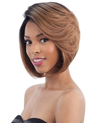 PELUCA FREETRESS EQUALSYNTÉTICA GORRA VERDE ENCAJE ESTILO BOB PELO LISO GAMILA Foto 1 de 3